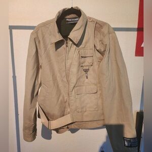 Reese Cooper Tan Velted Belted Cotton Men’s Work Jacket, Size Medium M